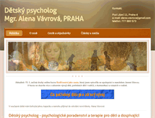Tablet Screenshot of detsky-psycholog.cz